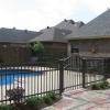 Aluminum flat rail pool fence